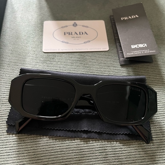 Prada | Rectangular Acetate Sunglasses - Picture 3 of 3
